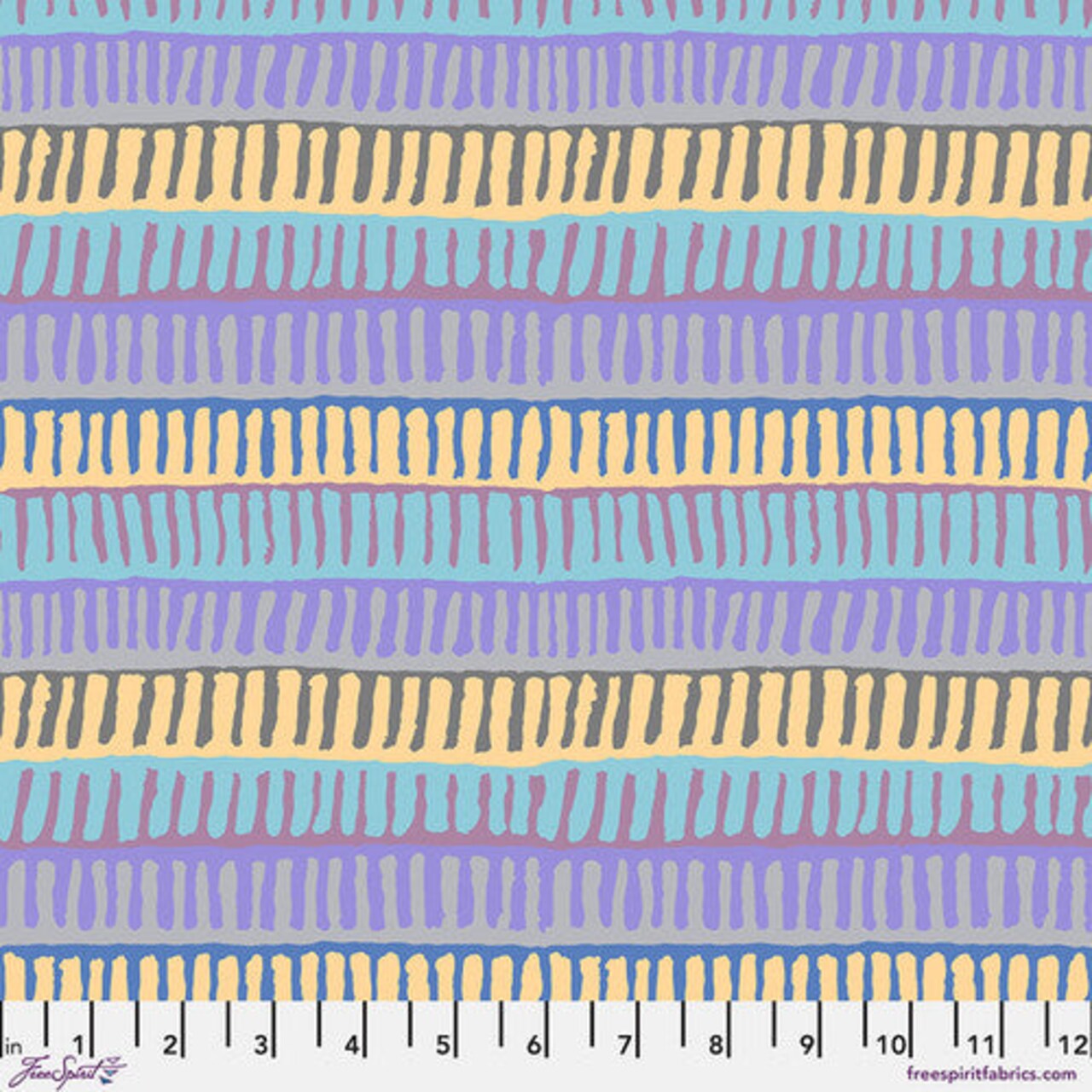 Fabric FreeSpirit Kaffe Fassett Collective Neutral Zipper Stripe August 2025 by the Quarter Yard PWBM103.NEUTRAL